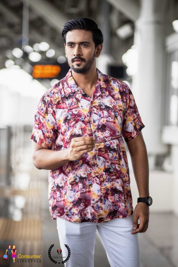 Men's Cuban Collar Shirt (MCC-004)