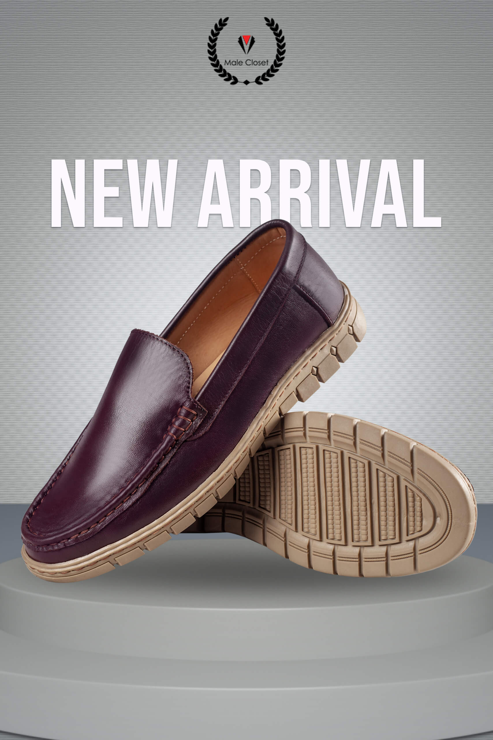 Hand-Made Wine Red Colour Mens Loafer